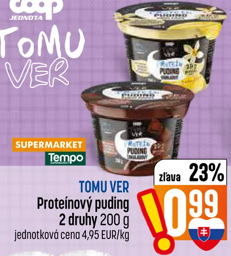 TOMU VER proteínový puding