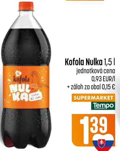Kofola Nulka nealkoholický nápoj