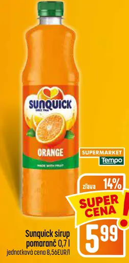 Sunquick sirup pomaranč