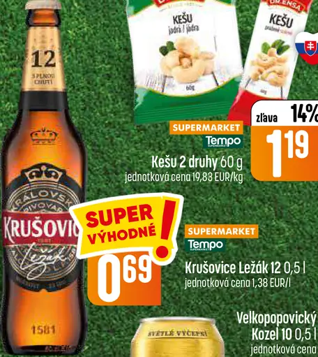 Krušovice Ležiak 12 fľaša