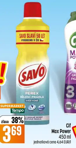 Savo Perex svieža vôňa bielenie prádla