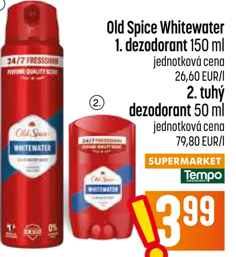 Old Spice Whitewater dezodorant sprej