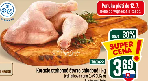 BCC kurča stehnenné štvrtky chladené