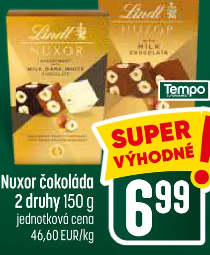 Nuxor čokoláda 2 druhy