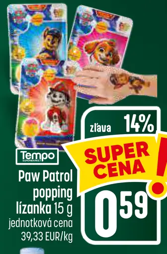Paw Patrol Popping lízanka