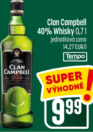 Clan Campbell Whiskey 40%