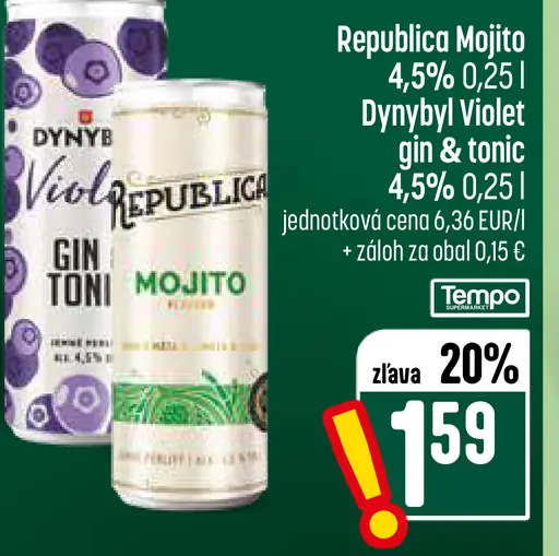 Republica Mojito gin tonic mix