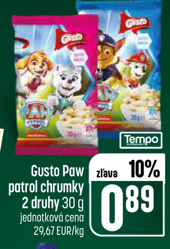 Gusto Paw patrol chrumky