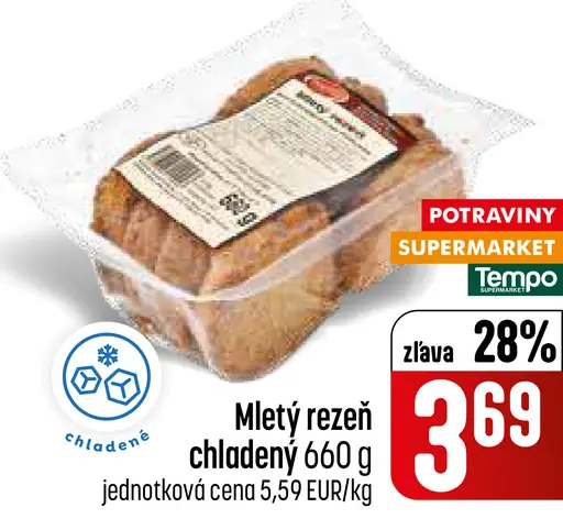 Mletý rezeň chladený