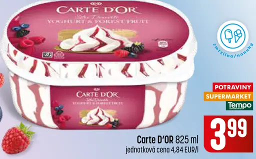 Carte d’Or višňa red berries fruit zmrzlina