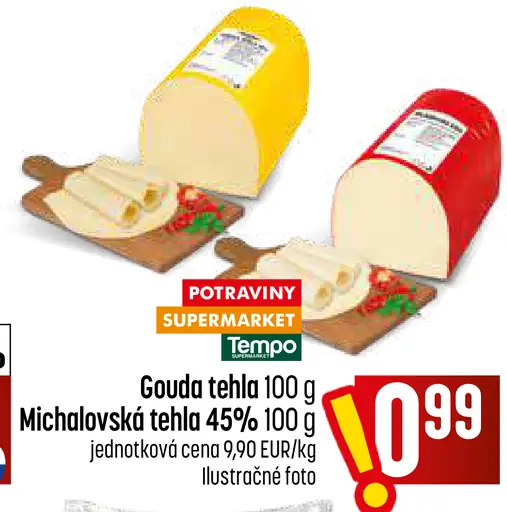 Michalovská tehla syr 45%