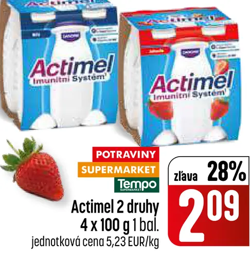 Actimel Imunitní systém 2 druhy
