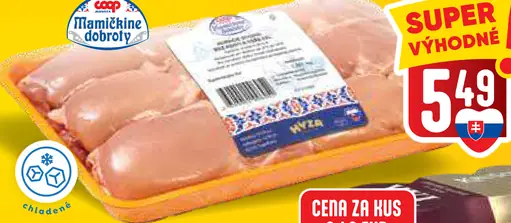Mamičkine dobroty kuracie stehná bez kosti a kože chladené