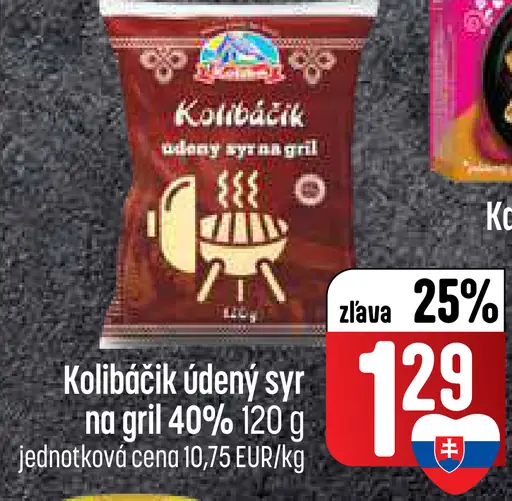 Kolibáčik údený syr na gril 40%