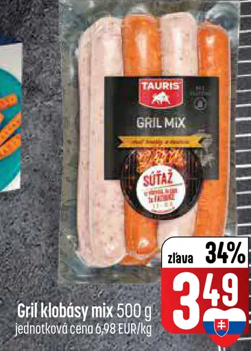 Tauris Gril klobásy mix