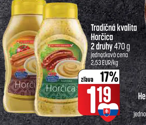 Tradičná kvalita Horčica