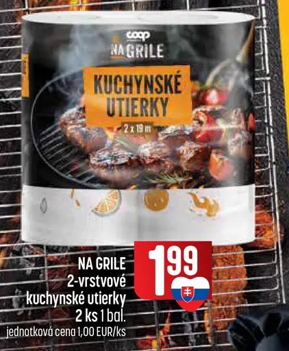 COOP Na grile kuchynské utierky, 2-vrstvové