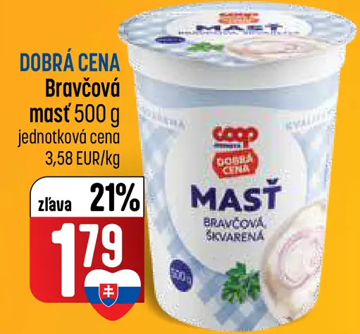 Dobrá cena bravčová masť škvarená