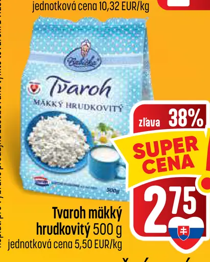 Tvaroh mäkký hrudkovitý