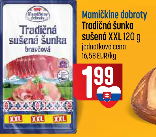Tradičná sušená šunka bravčová