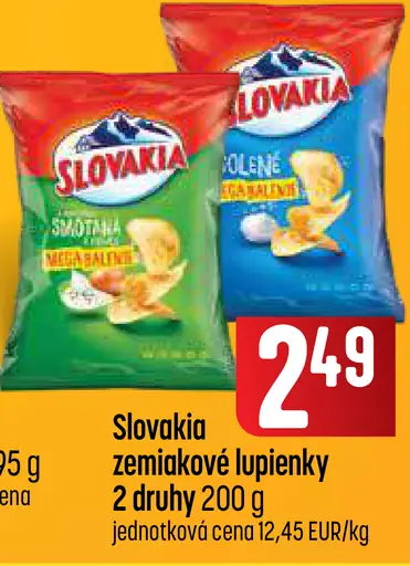 Slovakia zemiakové lupienky – 2 druhy