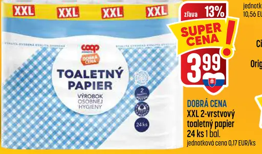 XXL 2-vrstvový toaletný papier