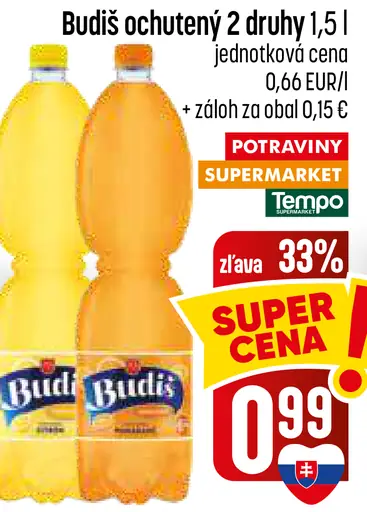 Budiš ochutený 2 druhy