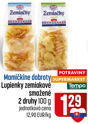 Mamičkine dobroty zemiakové lupienky 2 druhy