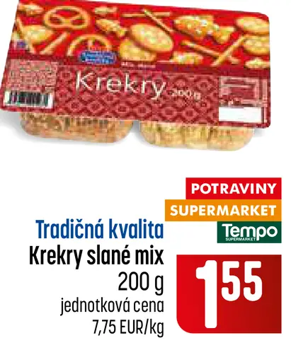 Krekry slané mix