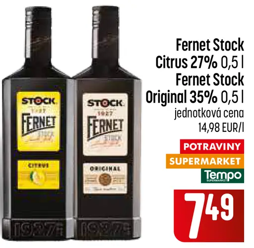 Fernet Stock citrus 27 %