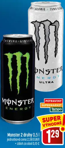 Monster Energy, rôzne druhy