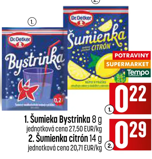 Dr. Oetker Šumienka aróma citrón