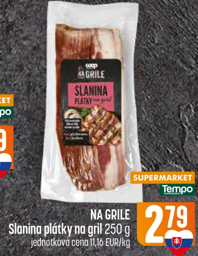 COOP Na grile slanina plátky na gril