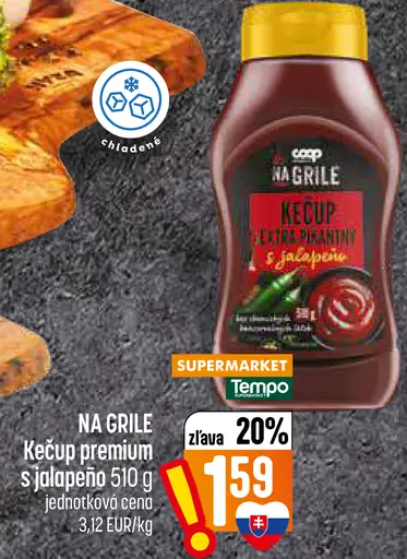 COOP Na grile kečup premium s jalapeño