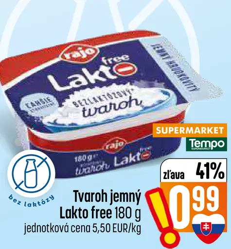 Lakto free jemný tvaroh