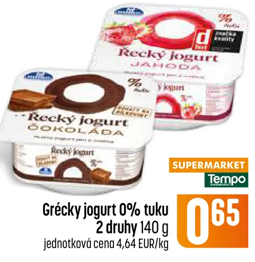 Grécky jogurt 0 % tuku