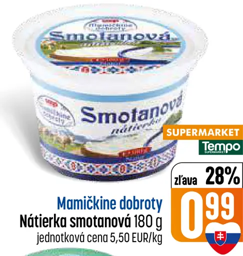 Mamičkine dobroty Nátierka smotanová