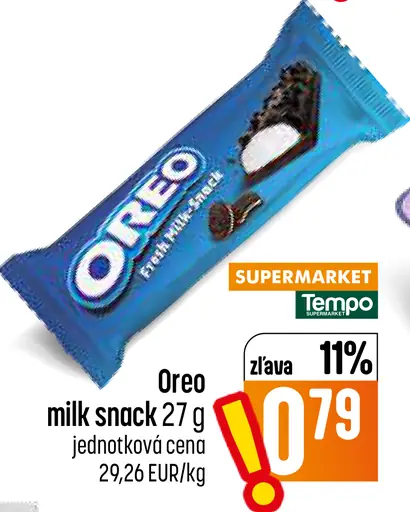 Oreo milk snack