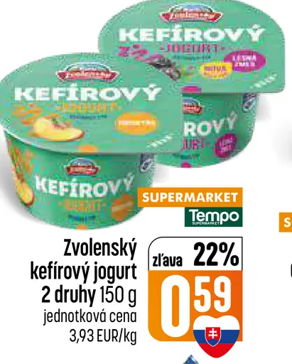 Zvolenský kefírovy jogurt