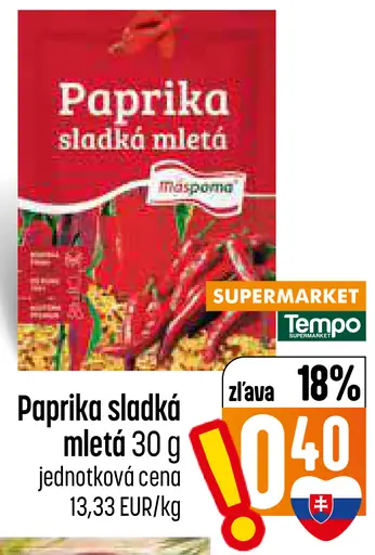 Mäspoma Žitavská paprika sladká mletá