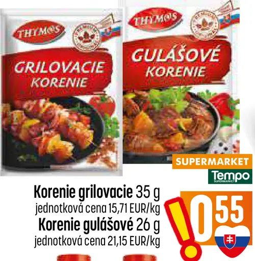 Thymos Grilovacie korenie
