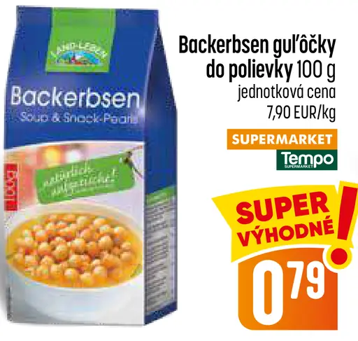 Backerbsen guľôčky do polievky