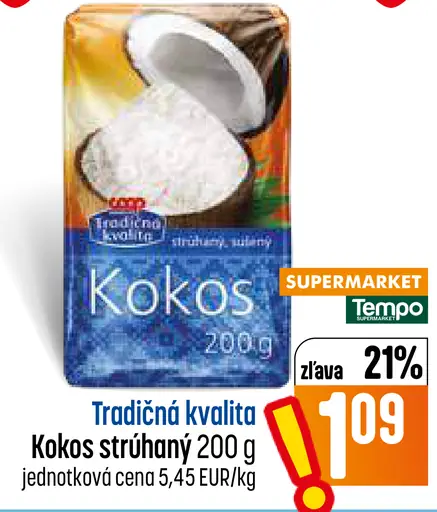 Coop Tradičná kvalita strúhaný kokos
