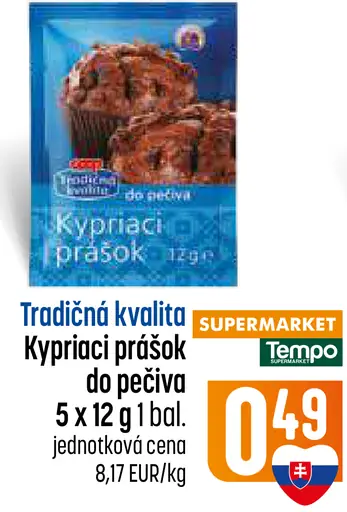 Coop Tradičná kvalita kypriaci prášok do pečiva