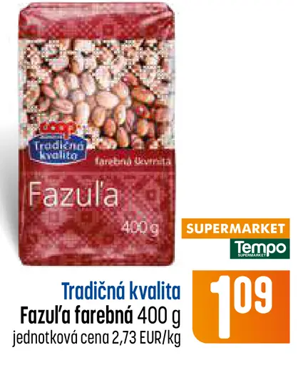Coop tradičná kvalita fazuľa farebná