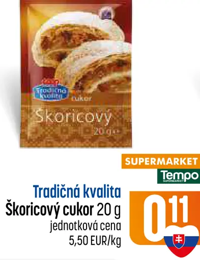 Coop Tradičná kvalita škoricový cukor