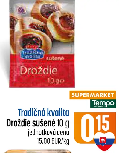 Coop Tradičná kvalita sušené droždie