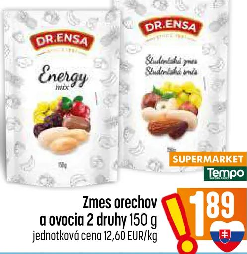 Dr.Ensa Energy zmes orechov a ovocia