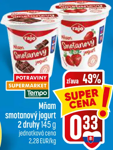 Mňam smotanový jogurt