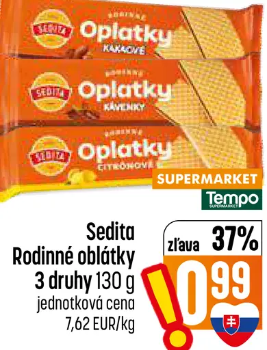 Sedita Rodinné oblátky – 3 druhy